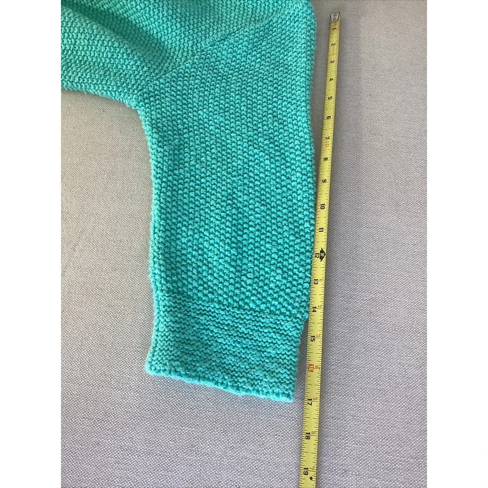Anthropolgy Willow Sweater Cardigan Medium Mint Green Mother of Pearl Buttons C